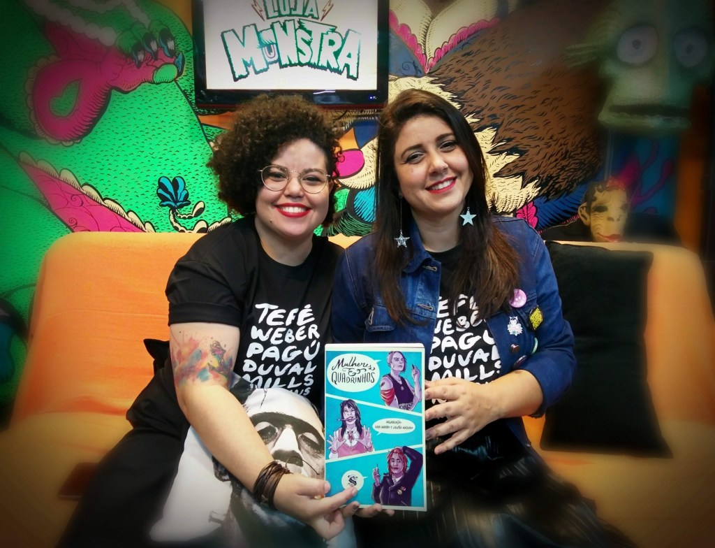 Laluña Machado e Dani Marinho, organizadoras do livro Mulheres & Quadrinhos, publicado pela Skript Editora - Divulgação
